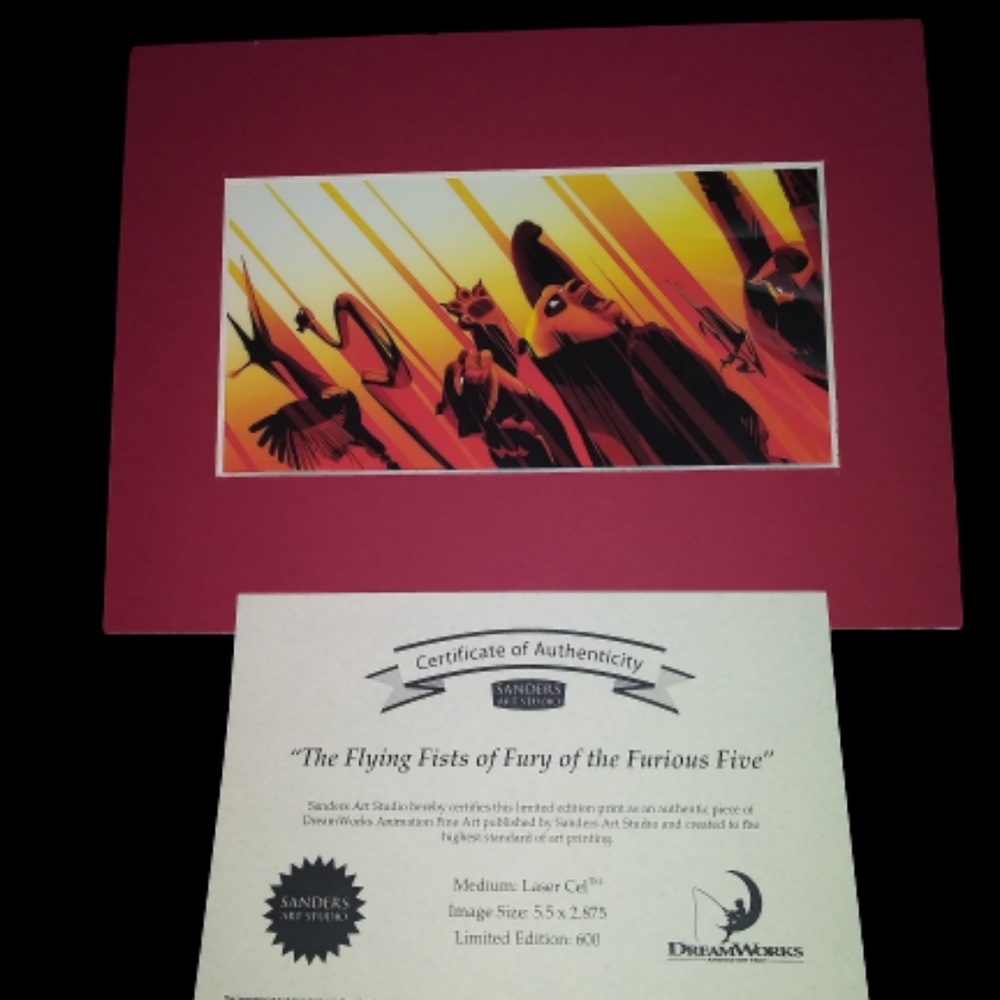 Kung Fu Panda LASER CEL 1 of 600 COA!